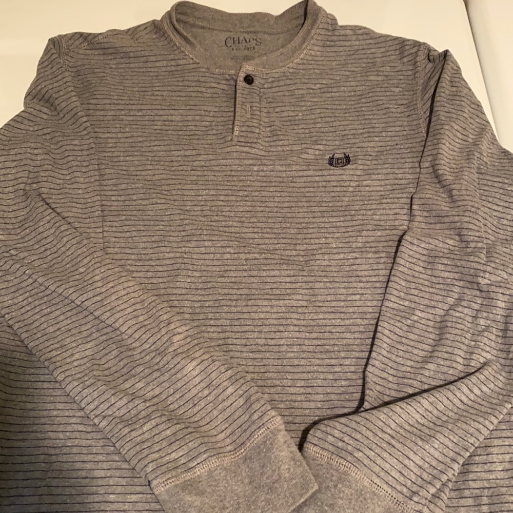 NWOT Chaps by Ralph Lauren mens quarter button Henley - Large
